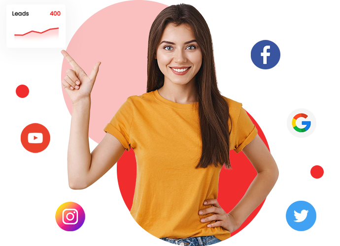 Digital marketing strategist illustration